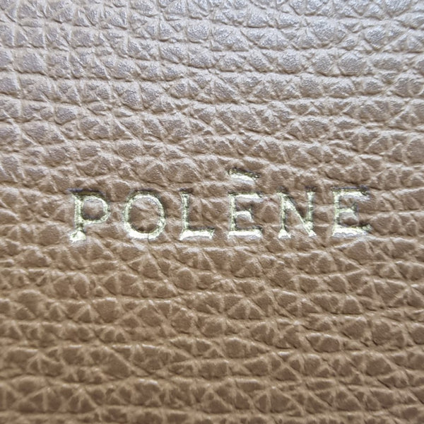 Polene Cyme Mini Leather Shoulder Bag Ghw (Camel)