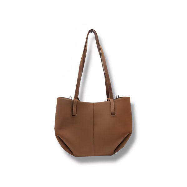 Polene Cyme Mini Leather Shoulder Bag Ghw (Camel)