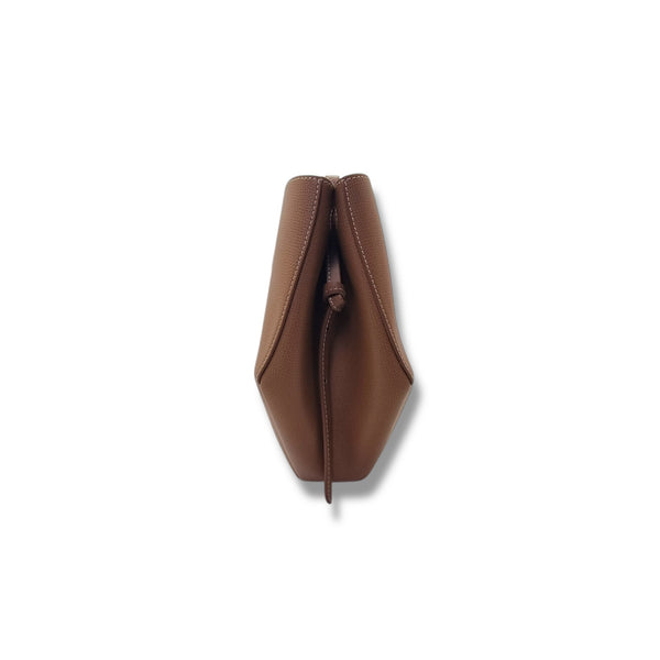 Polene Cyme Mini Leather Shoulder Bag Ghw (Camel)