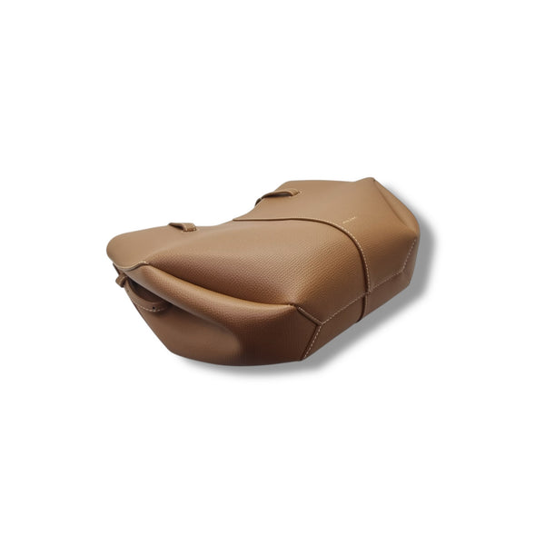 Polene Cyme Mini Leather Shoulder Bag Ghw (Camel)
