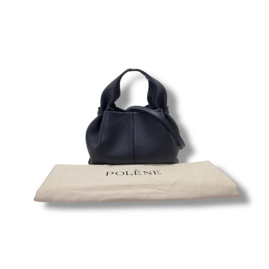 Polene Numero Neuf Mini Leather Tote Ghw (Black)