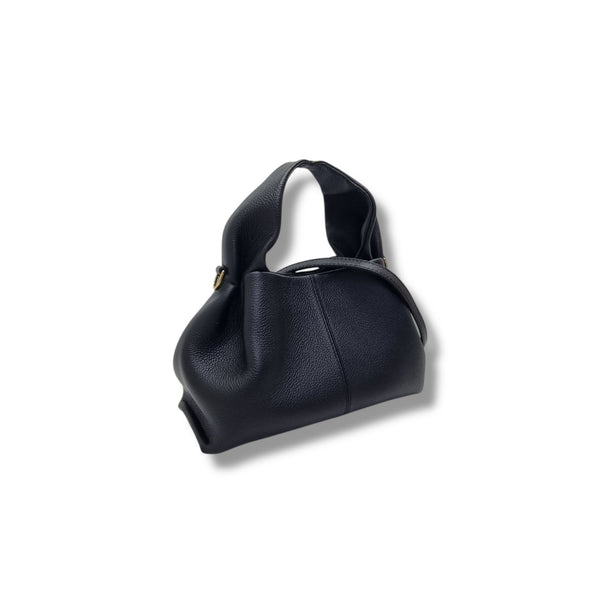 Polene Numero Neuf Mini Leather Tote Ghw (Black)