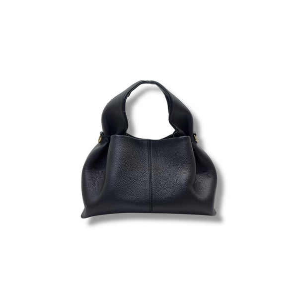 Polene Numero Neuf Mini Leather Tote Ghw (Black)