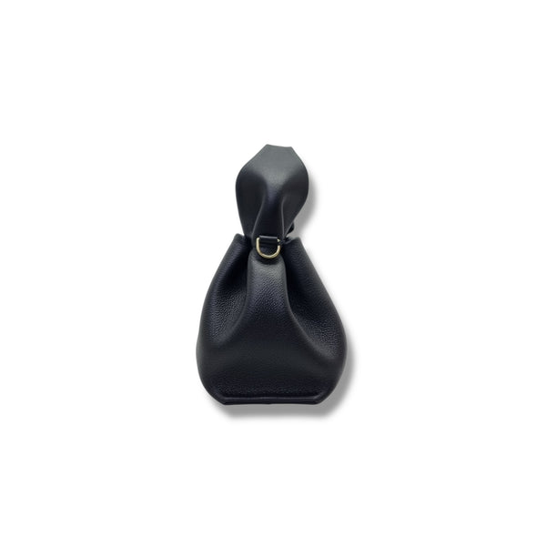 Polene Numero Neuf Mini Leather Tote Ghw (Black)