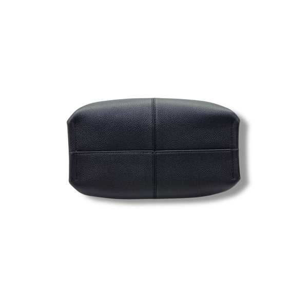 Polene Numero Neuf Mini Leather Tote Ghw (Black)