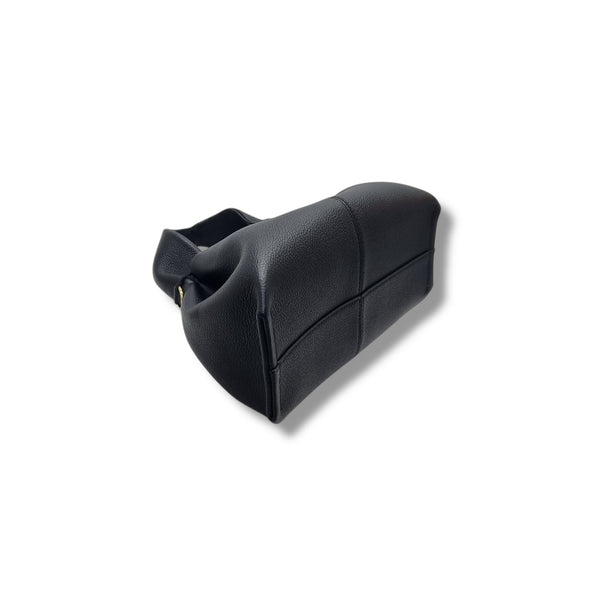 Polene Numero Neuf Mini Leather Tote Ghw (Black)