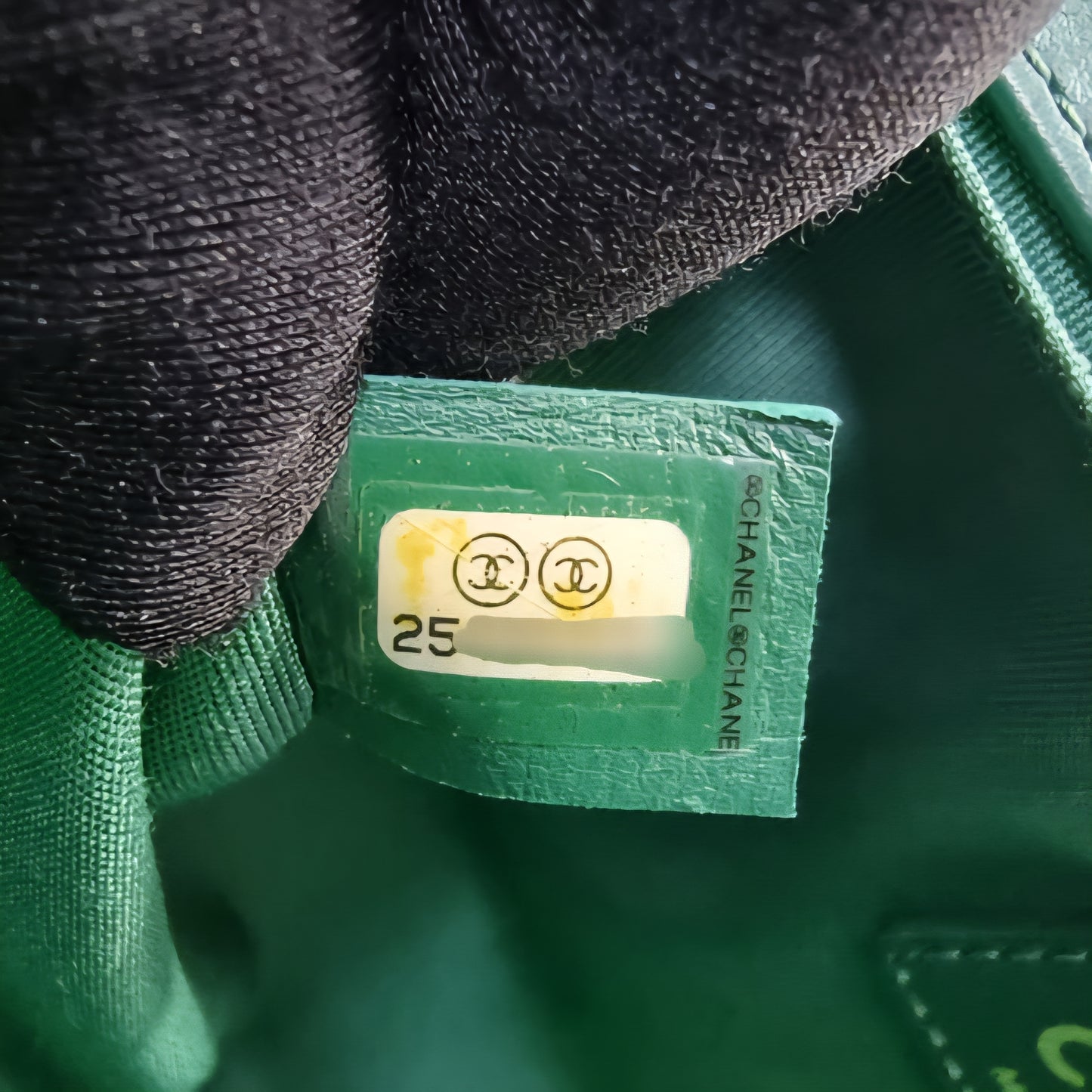 Chanel Boy Medium Lambskin Ghw (Green)