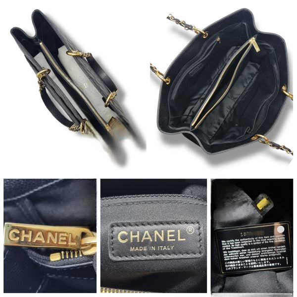 Chanel GST Xtra Large Caviar Ghw (Black)