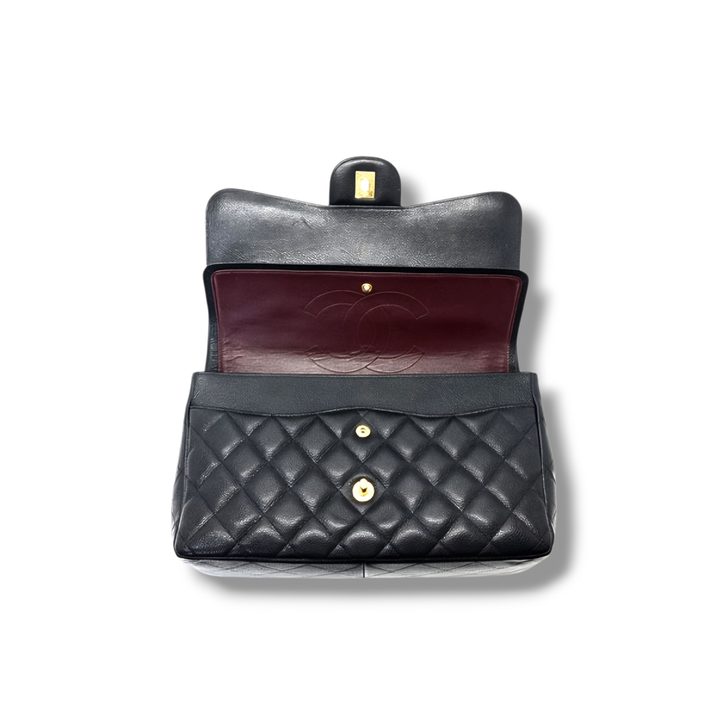 Chanel Classic Jumbo Double Flap Caviar Ghw (Black)