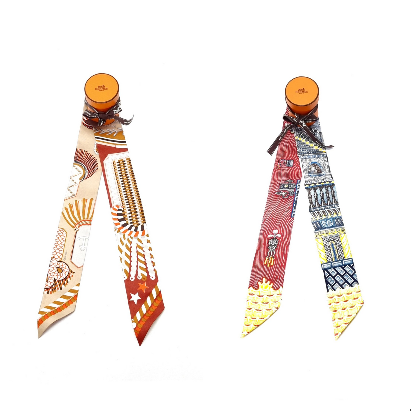 Hermes Twilly 100% Silk (Multicolor)