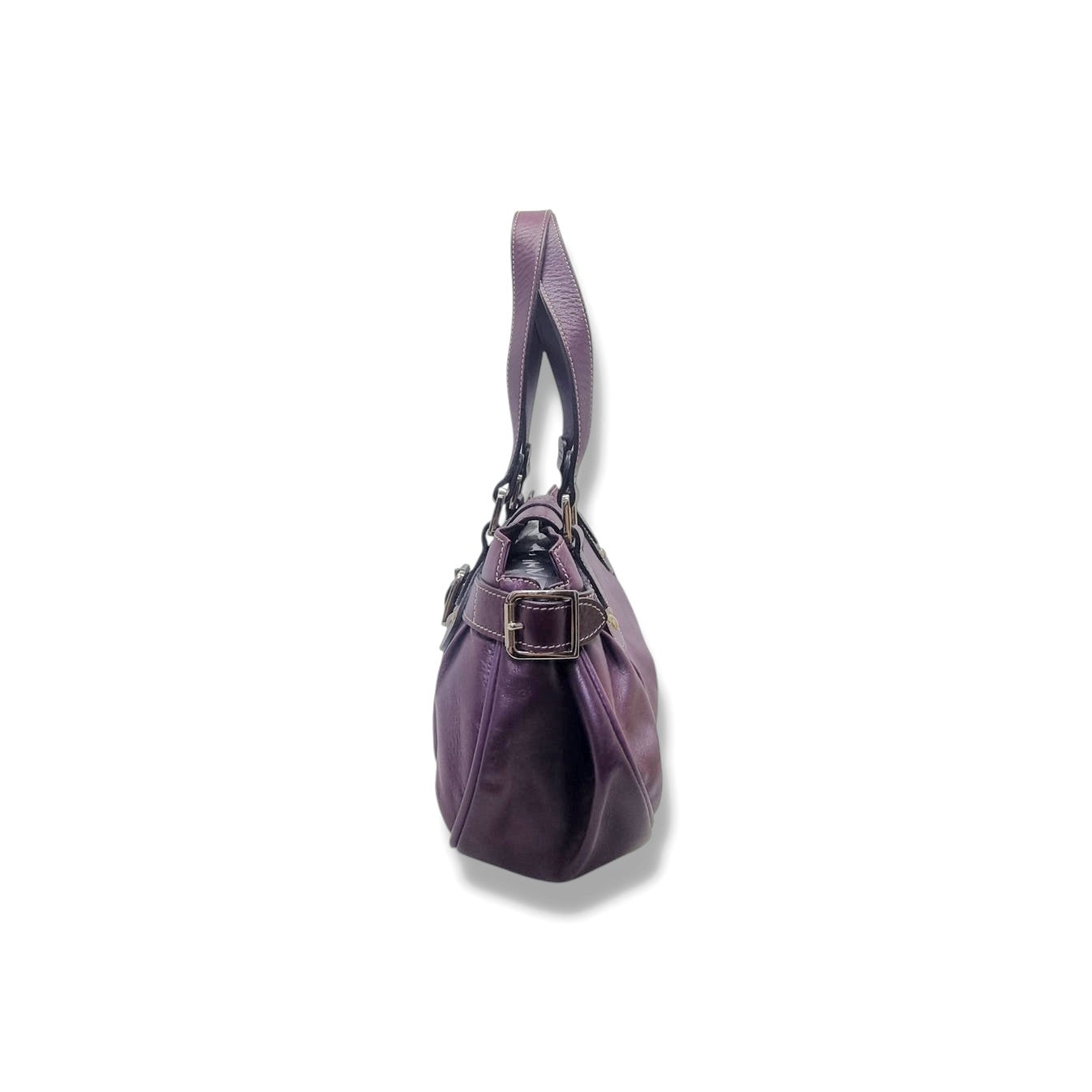 Longchamp Idole Leather Shw (Dark Purple)