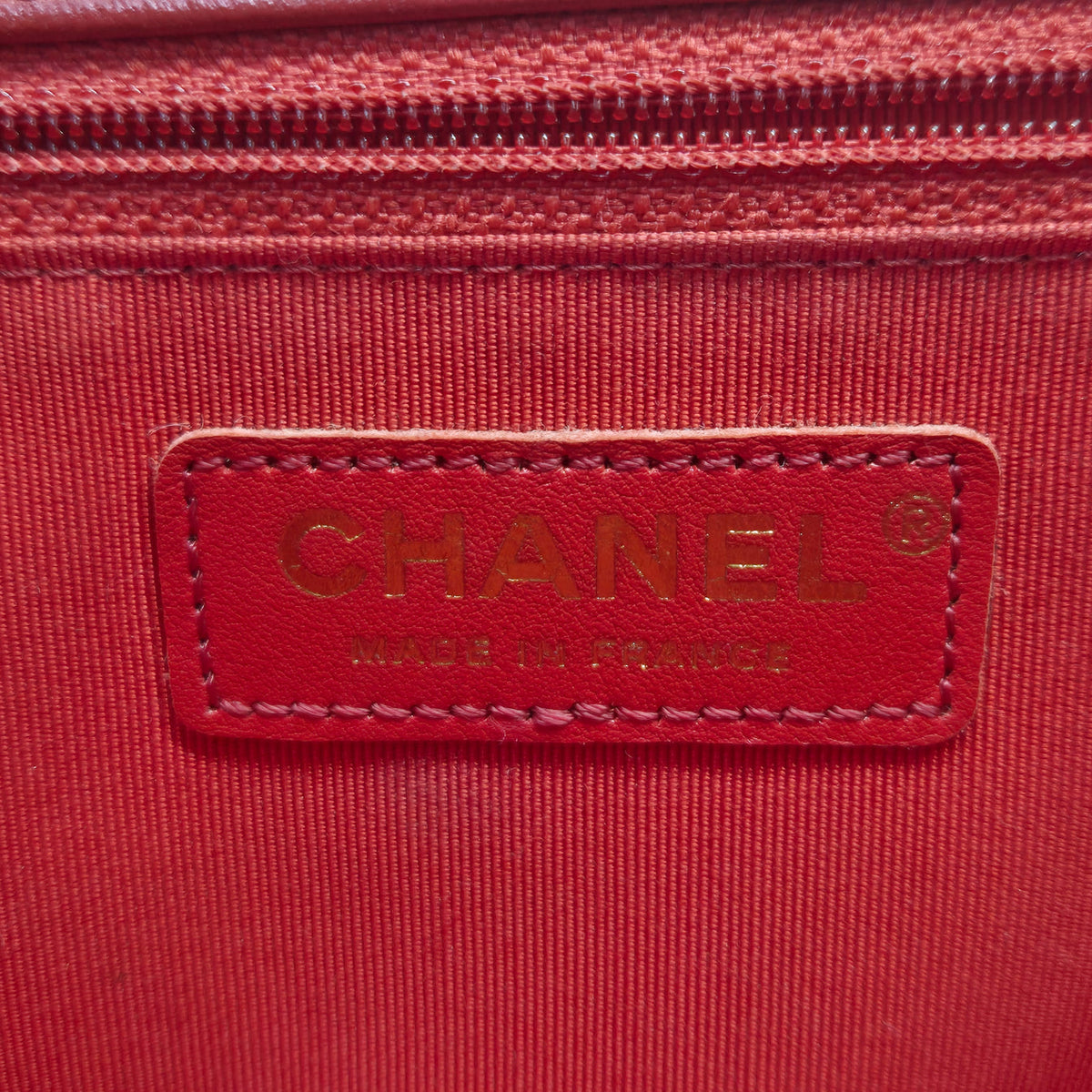 Chanel Boy Large Lambskin Ghw (Red)