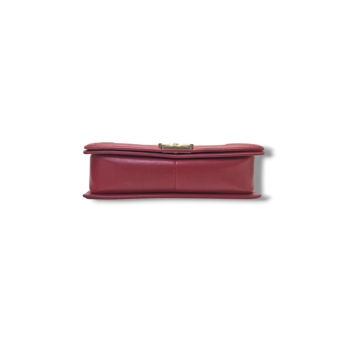 Chanel Boy Large Lambskin Ghw (Red)