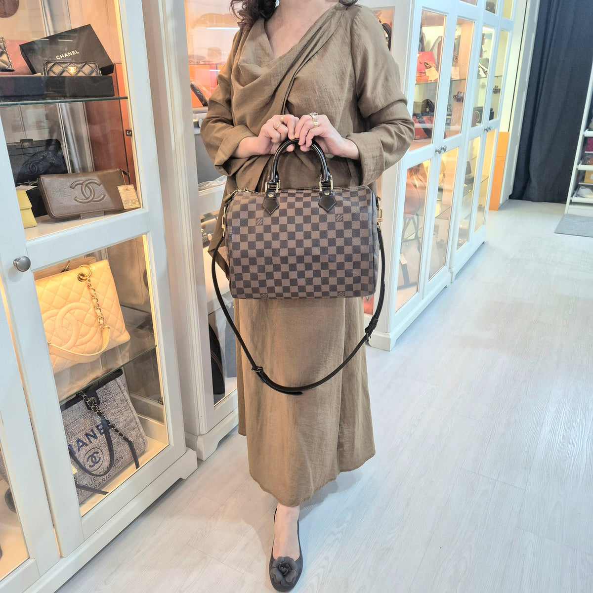 Louis Vuitton	Speedy 30B Daimer Ebene Ghw