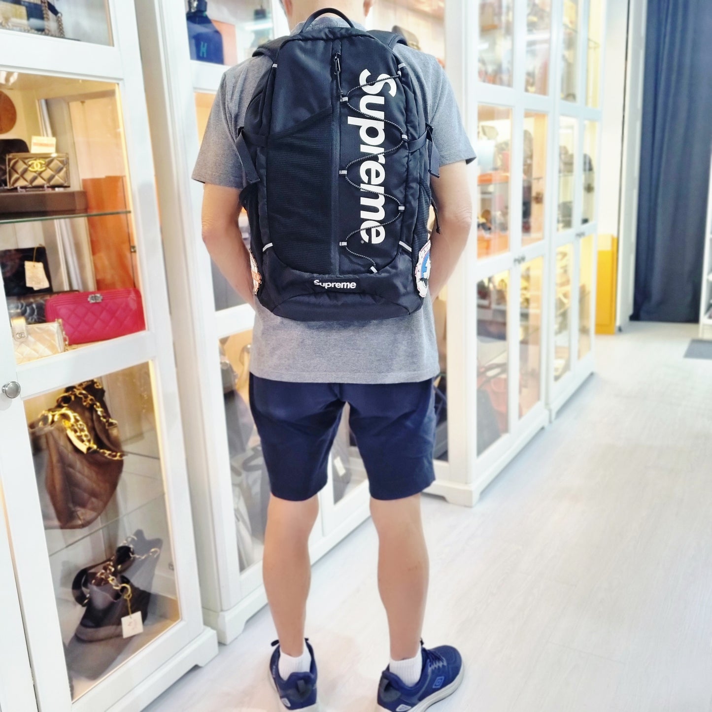 Supreme Nylon Backpack (Black)