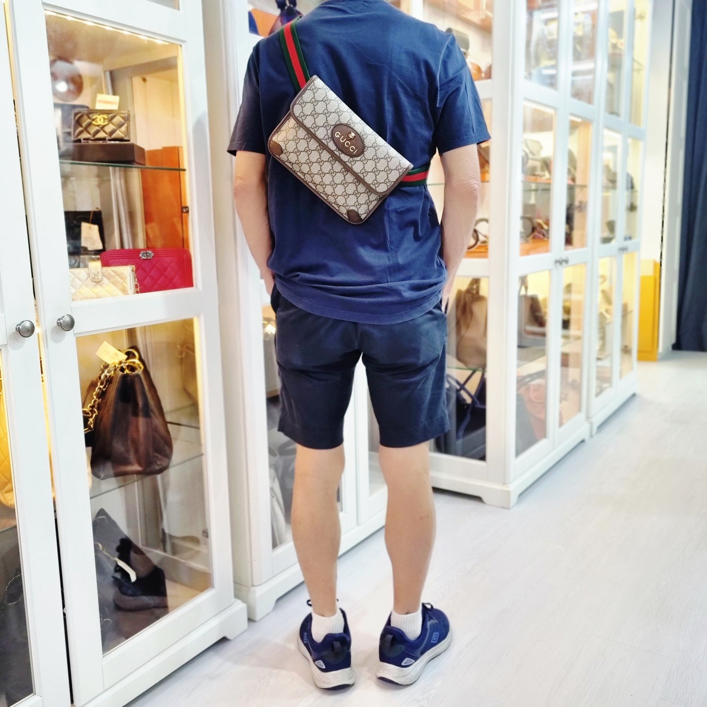 Gucci Belt Bag GG Supreme Neo Vintage Canvas Ghw (Beige/Brown)