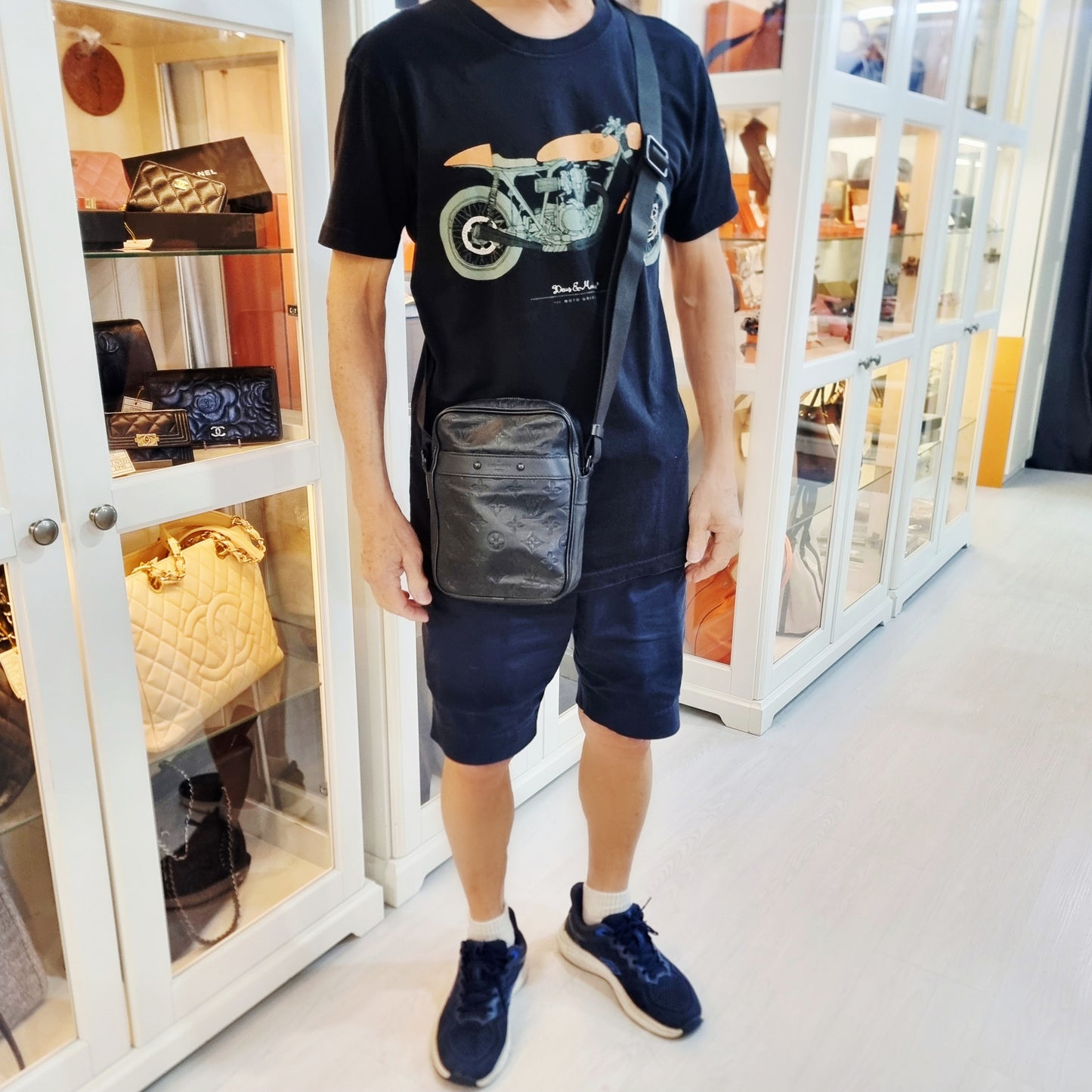 Louis Vuitton Danube PM Monogram Shadow Black Hardware