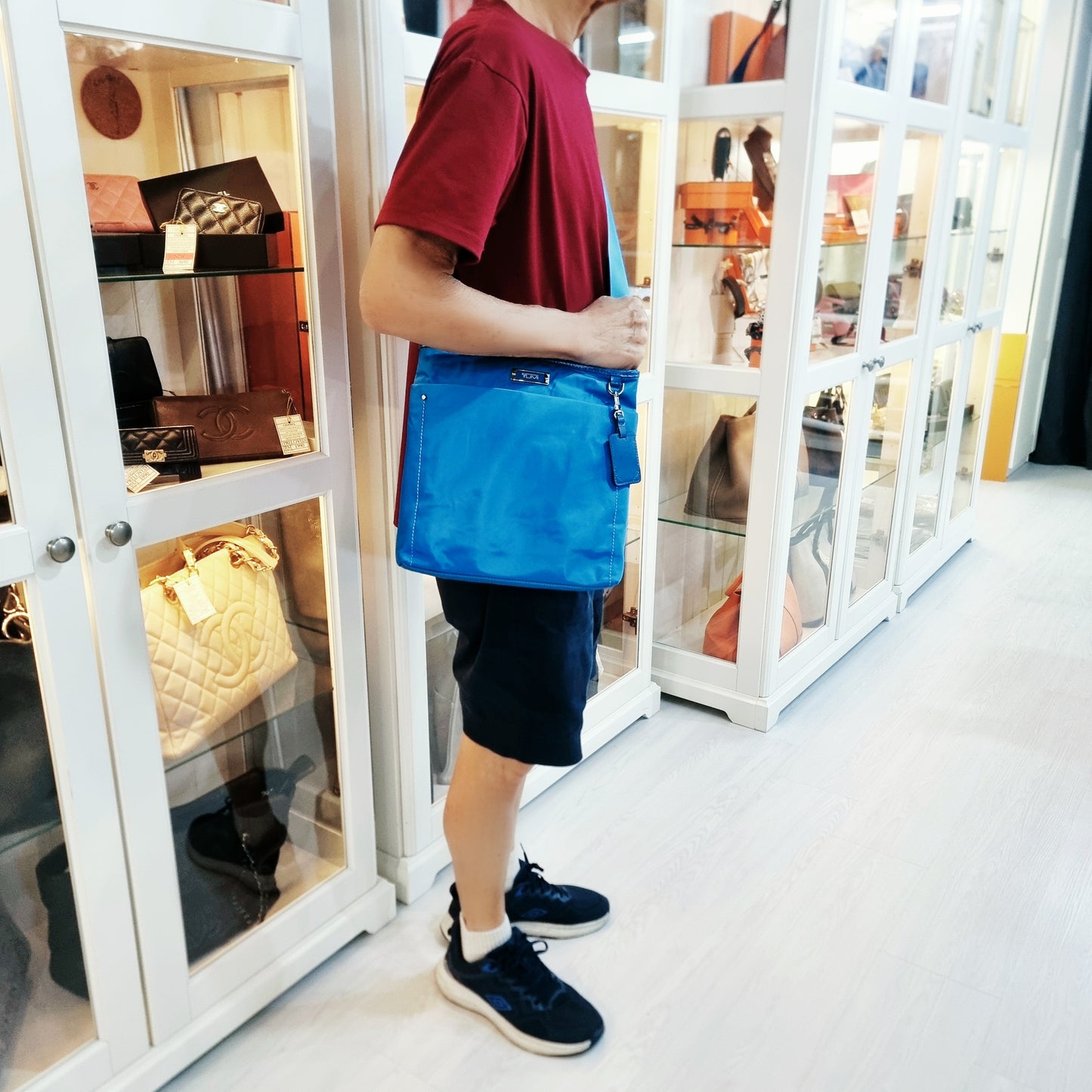 Tumi Voyageur Capri Nylon Crossbody Shw (Sky Blue)
