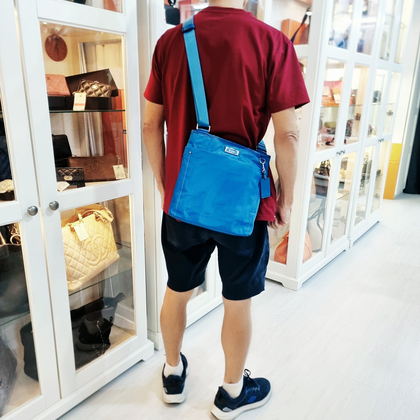 Tumi Voyageur Capri Nylon Crossbody Shw (Sky Blue)