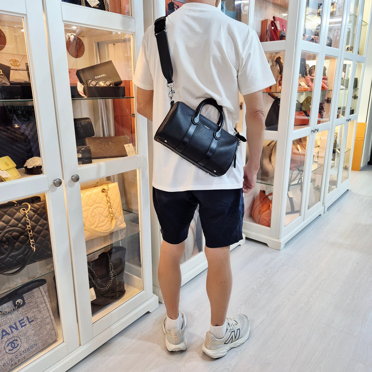 Coach Compass 25 Leather Boston Bag Shw (Black)