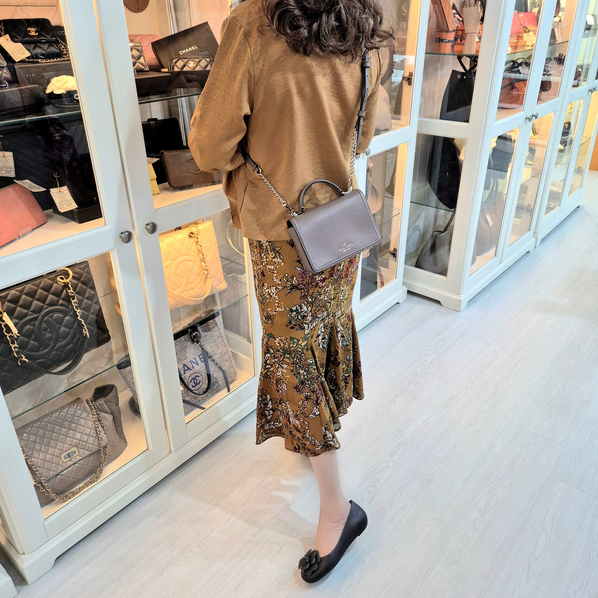 Kate Spade Maisie Patterson Drive Leather Crossbody Ghw (Brown)