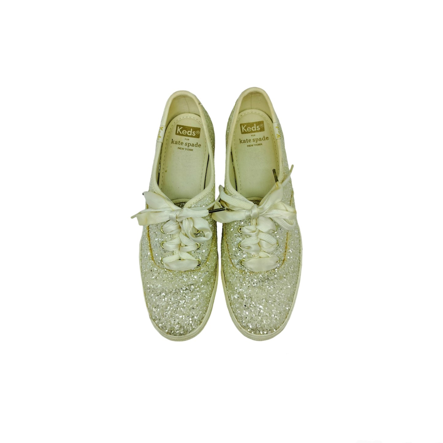 Kate Spade Keds New York Triple Glitter Sneakers (Cream)