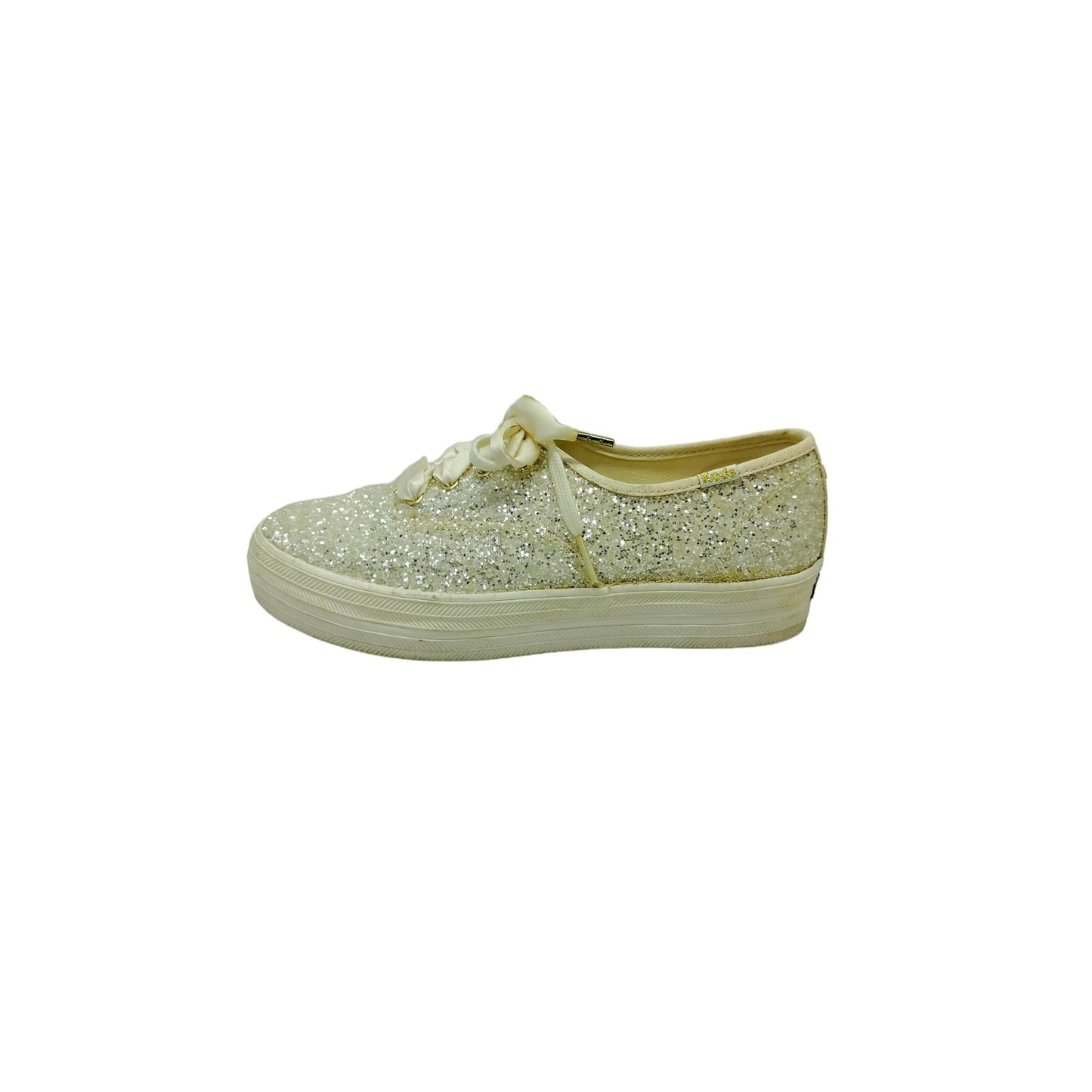 Kate Spade Keds New York Triple Glitter Sneakers (Cream)