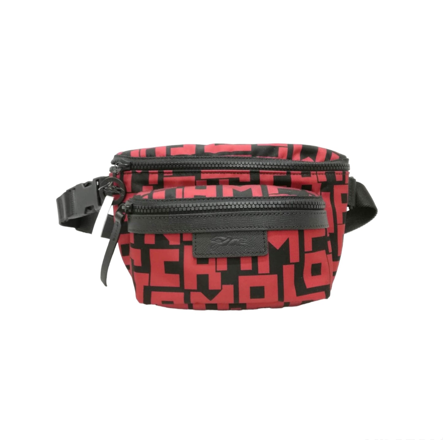 Longchamp Bumbag LPG Canvas Cowhide Leather (Red/Black)