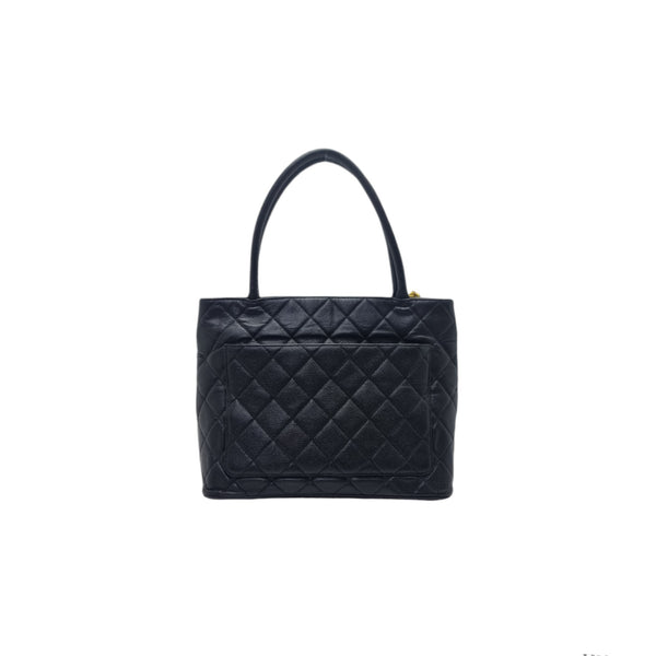 Chanel Medallion Shoulder Bag Caviar Ghw (Black)