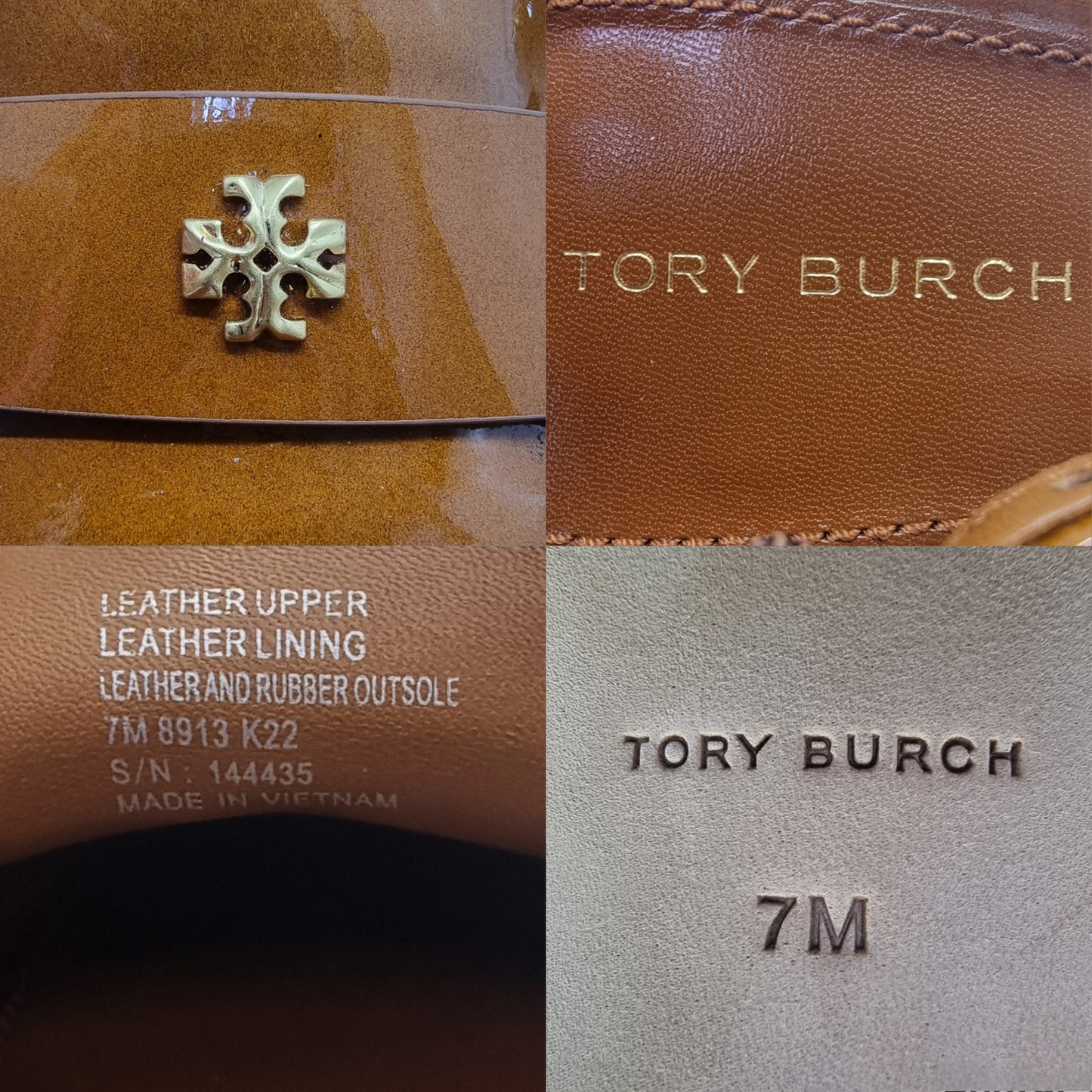 Tory Burch Pointed Slingback Pump Patent Leather (Bright Cuoio/Brown)