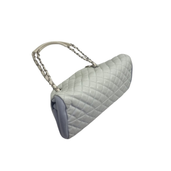 Chanel Mademoiselle Quilted Leather Bowler Bag Shw (Light Sky Blue)