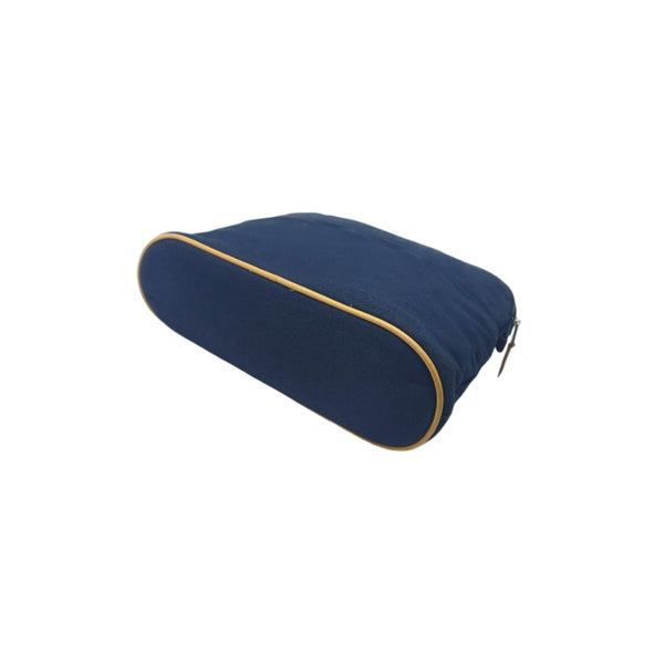 Hermes Canvas Bolide Case Meduim Shw (Navy Blue)