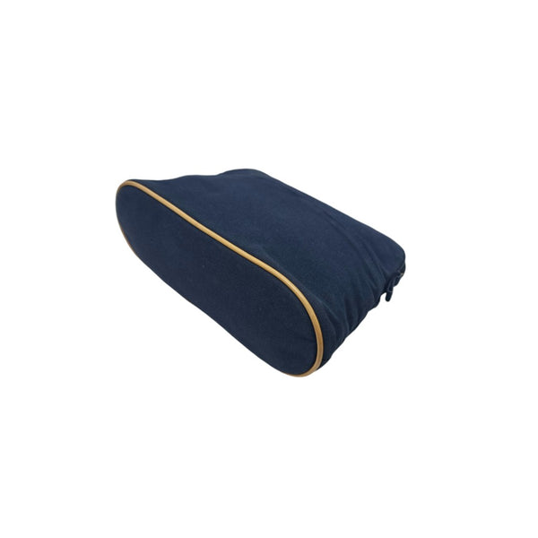 Hermes Canvas Bolide Case Meduim Shw (Navy Blue)