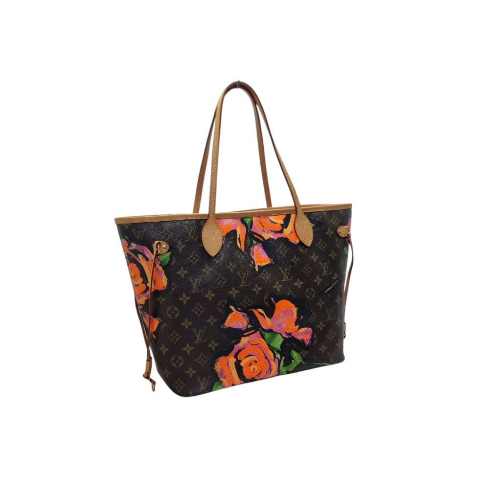 Louis Vuitton Neverful MM Ltd Edition Stephen Sprouse Roses