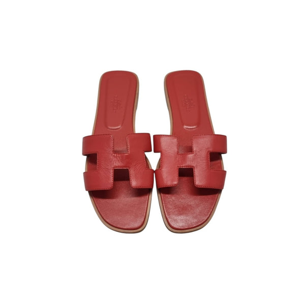 Hermes Oran Sandal (Red)