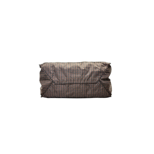 Prada Stampato Check Nylon Reversible Document Bag Shw (Brown)