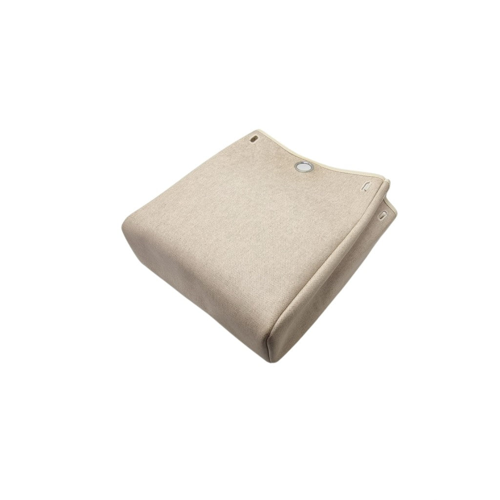 Hermes Herbag 2 IN 1 Canvas Backpack Phw (Beige/Black)