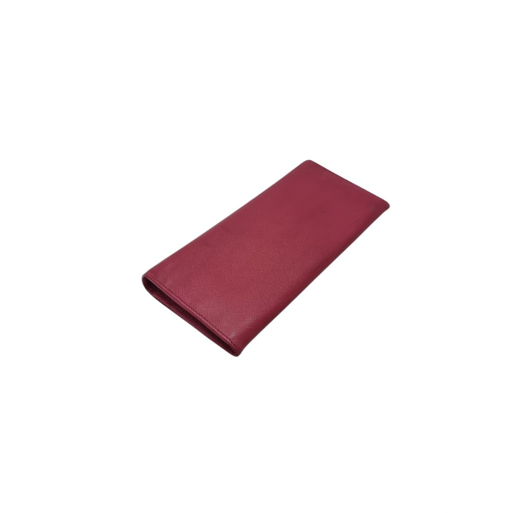 Prada 1M1290 Wallet On Chain Saffiano Leather Ghw (Pink)