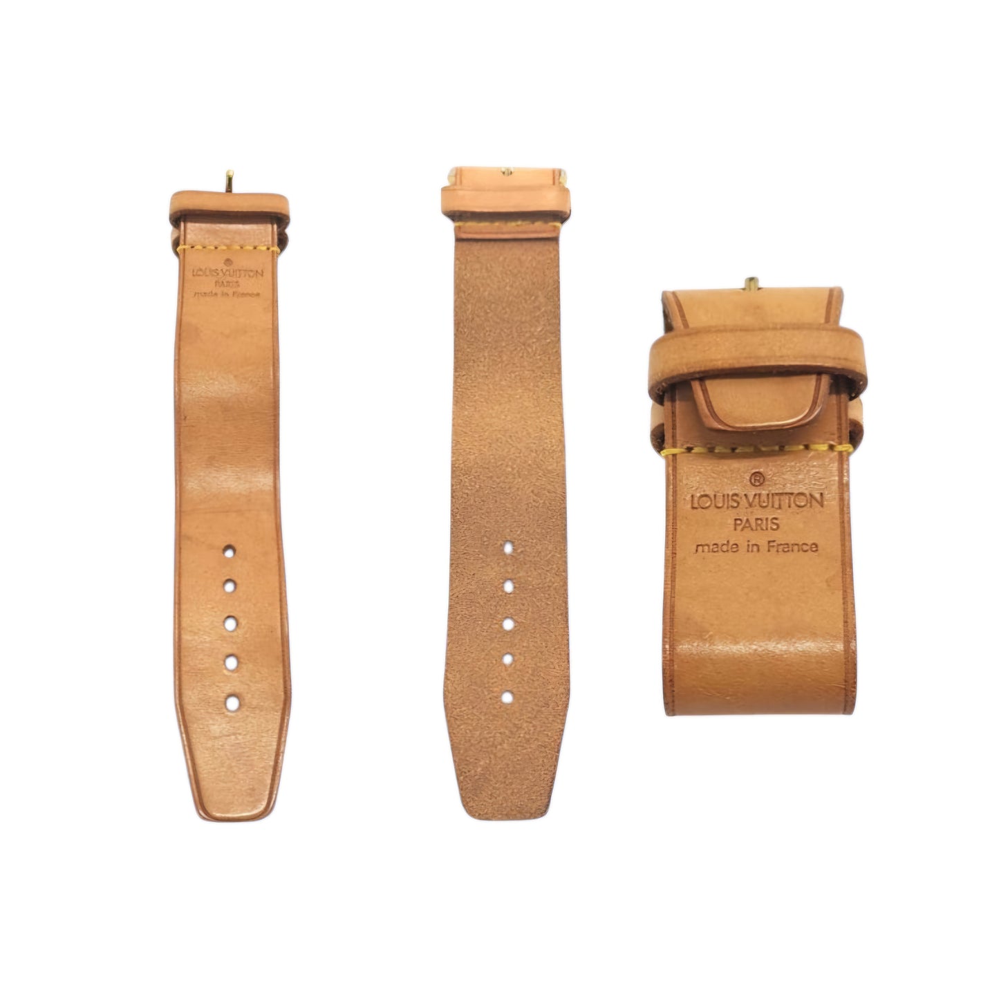 Louis Vuitton Vachetta Luggage Handle Holder Cowhide Leather (Beige)