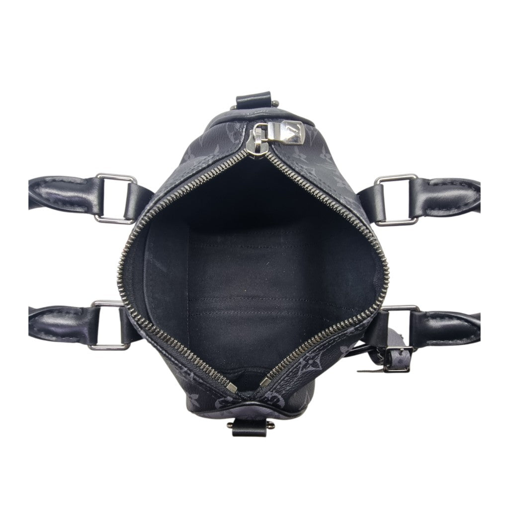 Louis Vuitton Keepall 25B Monogram Eclipse Reverse Phw