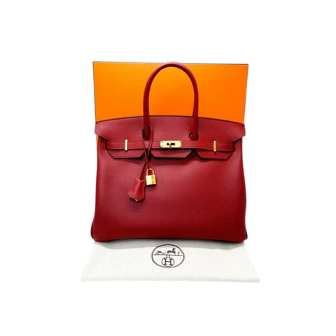 Hermes Birkin 35 Epsom Leather Ghw (Rouge Grenat)