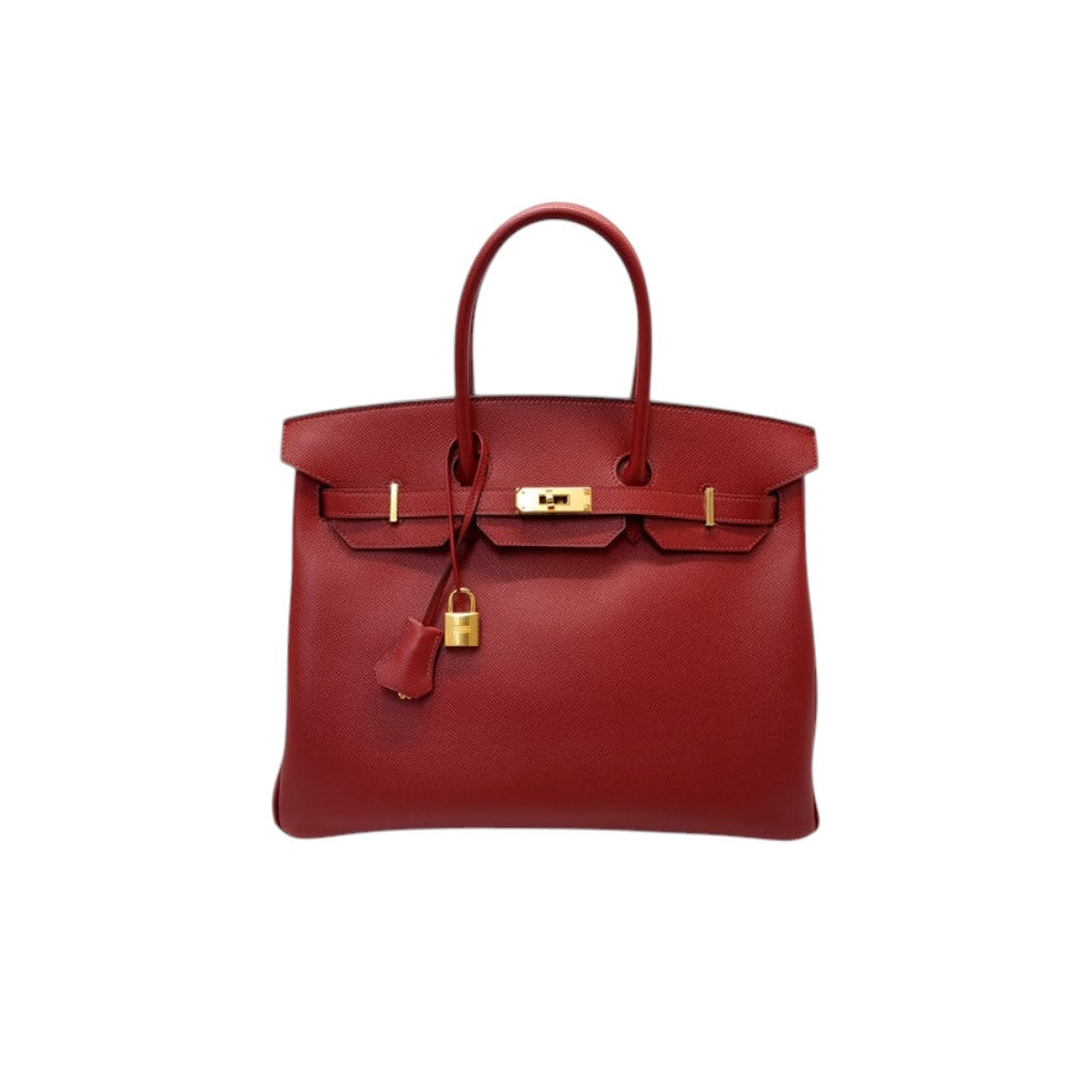 Hermes Birkin 35 Epsom Leather Ghw (Rouge Grenat)