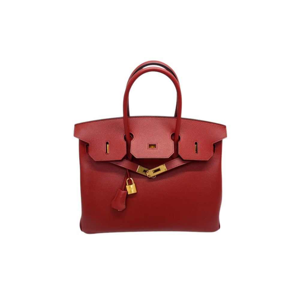 Hermes Birkin 35 Epsom Leather Ghw (Rouge Grenat)