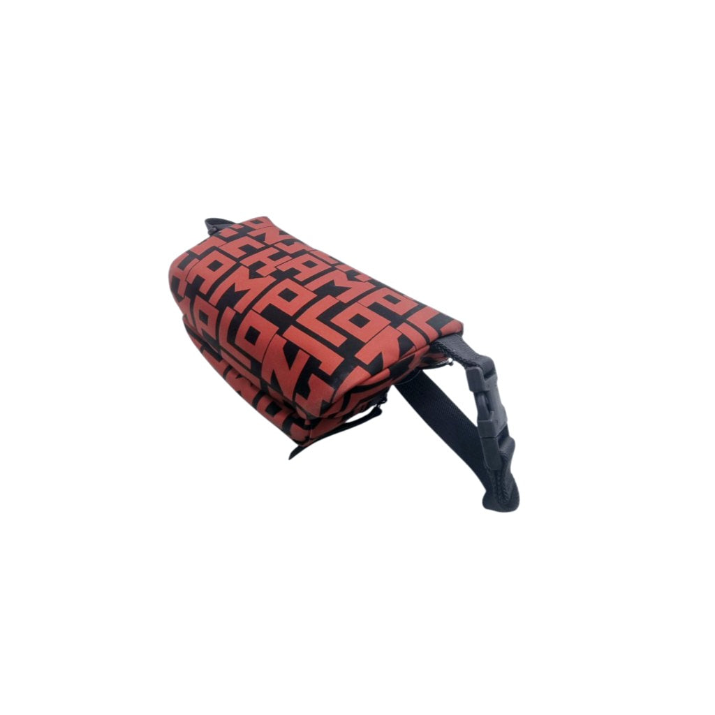 Longchamp Bumbag LPG Canvas Cowhide Leather (Red/Black)