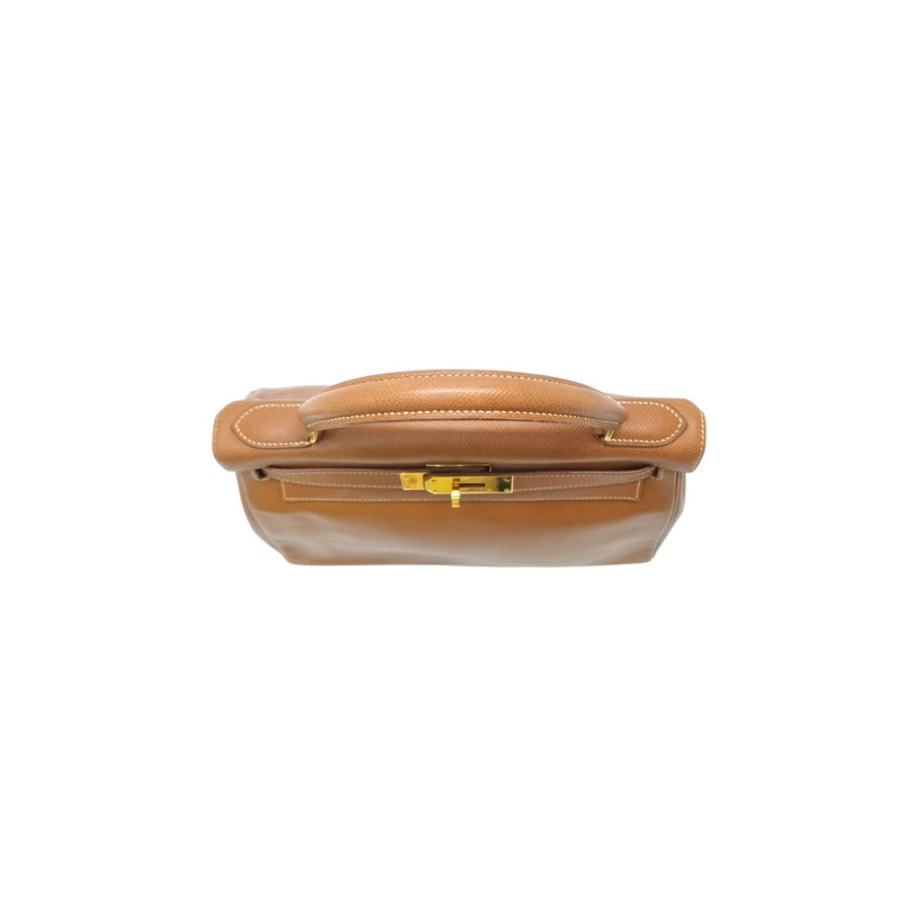 Hermes Kelly 28 Vintage Courchevel Leather Ghw (Gold Camel)