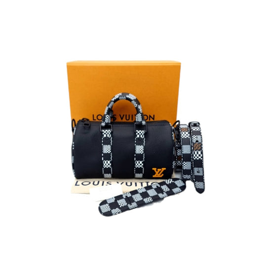 Louis Vuitton Keepall XS Damier Distorted Cowhide Leather (Black)
