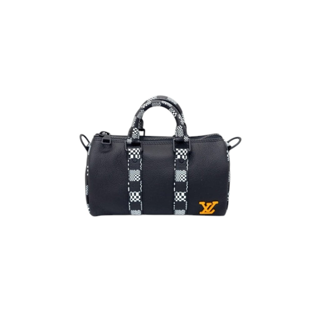 Louis Vuitton Keepall XS Damier Distorted Cowhide Leather (Black)