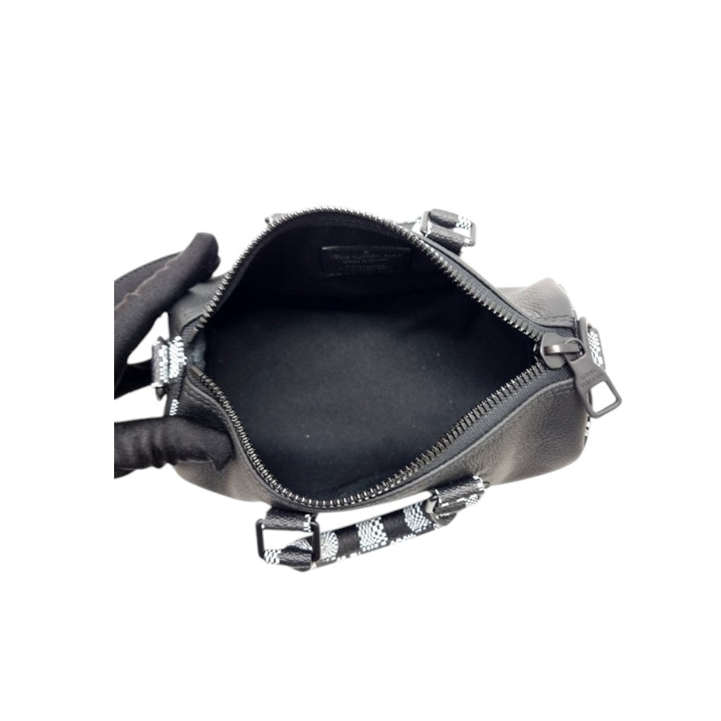 Louis Vuitton Keepall XS Damier Distorted Cowhide Leather (Black)