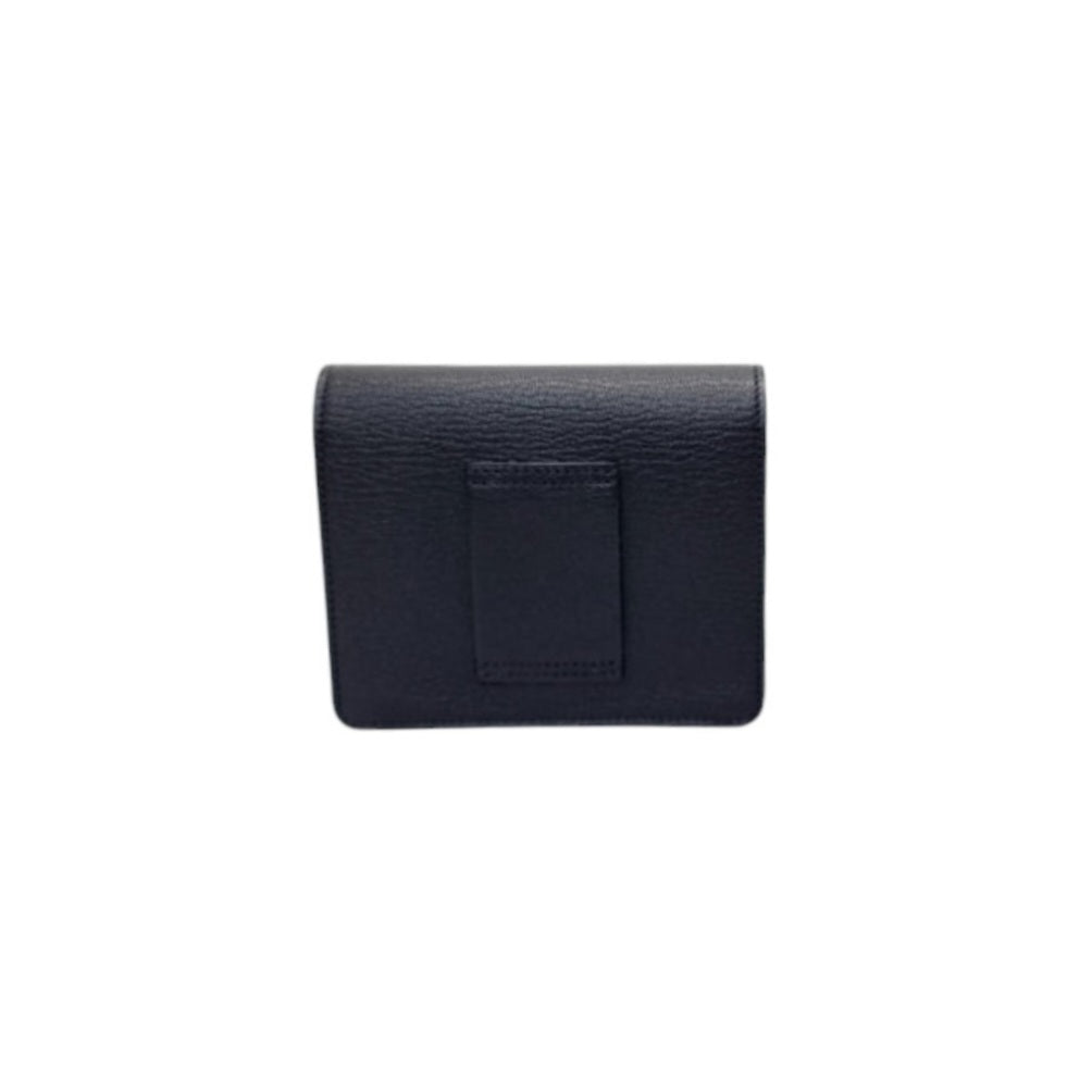 Hermes Roulis Slim Wallet Mysore Goatskin Permabrass Plated Hardware (Black)