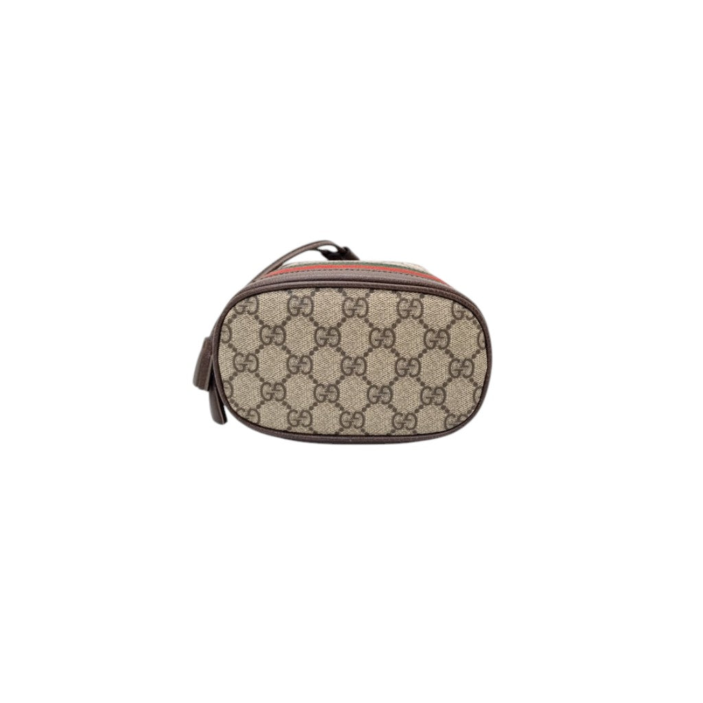 Gucci Ophidia GG Mini Bucket Bag Ghw (Ebony/Brown)